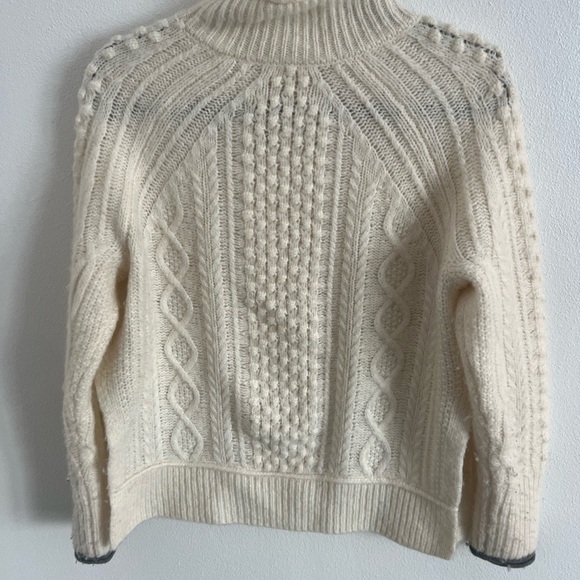Alex Mill Cream Camil Cableknit Wool/Alpaca Blend Sweater Sz. S - Picture 6 of 6